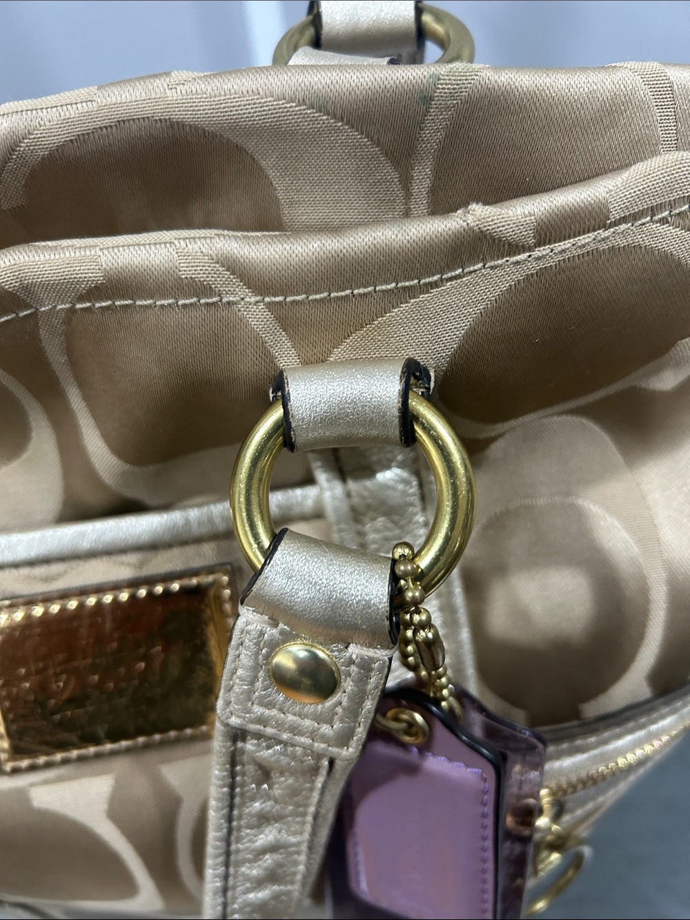 Coach Poppy Signature Sateen Spotlight Tote - Picture 5 of 8